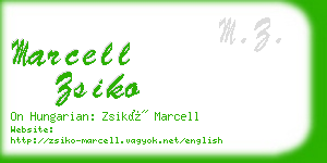 marcell zsiko business card